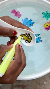 How to draw animals elephant Floting pen use us | Anju drawing