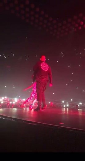 Travis Scott falls off stage in auto-tune
