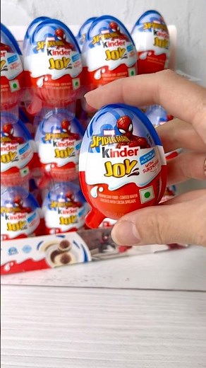 Kinder Joy eggs Spider Man new collection ASMR unboxing
