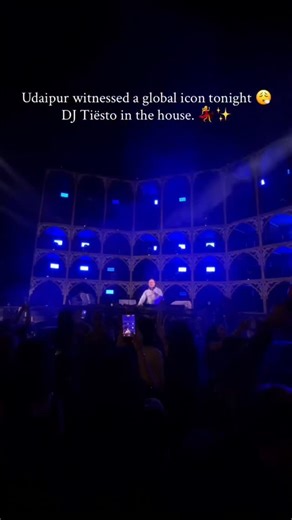 DJ Tiesto performing LIVE 🔥🔥🔥 | udaipurblognews