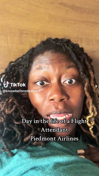 Quick Flash of being a Flight Attendant with Piedmont Airlines! #fyp #blackgirltiktok #flightattendant #flightattendantlife #blackflightattendants #christianflightattendant #piedmontairlines