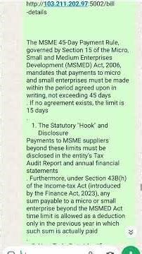 45 day rule For payable msme act 2006 . see link below . #short #shorts ‪@mndatasolutions2042‬