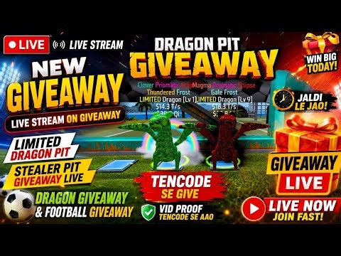 🔴 NEW LIMITED PET DRAGON PET GIVEAWAY/ LIVE TEAM CODE LIMITED PET GIVEAWAY LIVE 😱 DOUBLE PET GLITCH