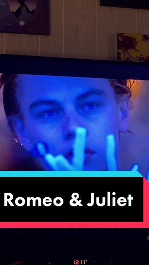 Romeo and Juliet. Released in 1996 starring Leonardo DiCaprio and Claire Danes. Directed by Baz Luhrmann. #romeoandjuliet #cinematictiktok #90smovies
