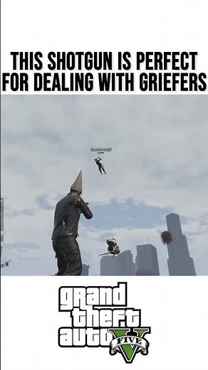 The ONLY Gun you need to deal with GTA 5 Griefers 🤡