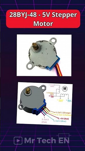 28BYJ-48 5V Stepper Motor #arduino #esp32 #esp8266 #sensor #electronics