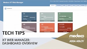 Medeco XT Web Manager: Dashboard Overview