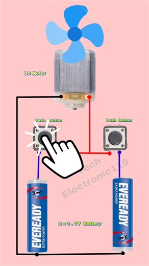 DC Motor Forward & Reverse Control Circuit | Simple & Powerful Trick ⚡