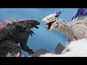 Evolved Godzilla VS Shimo ( Stop Motion ) epic battle