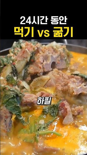 24시간 먹기vs굶기!! 누가 더 행복할까!!