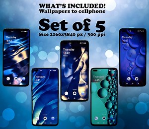 Abstract Mobile Phone Wallpaper, Set of 3 (digital Download ) - Etsy UK