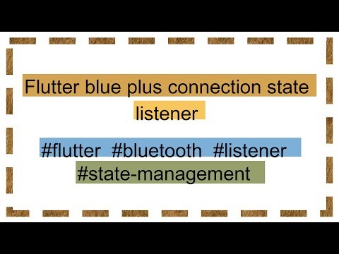 Flutter blue plus connection state listener