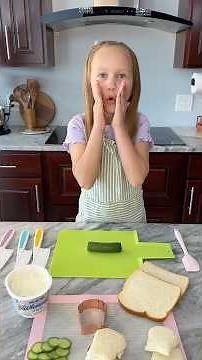 I Made the CUTEST Owl Cucumber Sandwiches 🥒🦉 Easy Kids Tea Party Snack! #teaparty #kidfoodie #chef