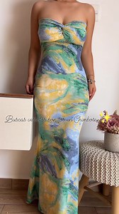 Vestidos bonitos en chimbote ✨ Lia ✨Vestido algodón Rip Talla Standard SM✨ Con copas, detalle en espalda #vestidos #ropa #vestidoslargos #chimbote #straples | Mi Outfit