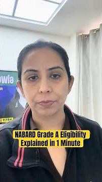 NABARD Grade A Eligibility Explained in 1 Minute #shortsfeed #nabard #eligibility