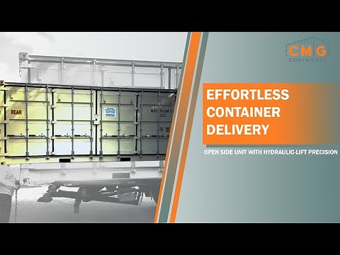 Effortless Container Delivery | Open Side Unit with Hydraulic-Lift Precision
