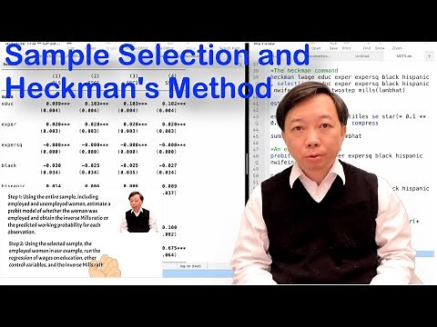 Sample Selection and Heckman's Method | Estimation Methods | Stata Tutorials Topic 46