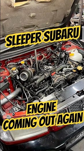Sleeper Subaru Forester | Engine removal prep