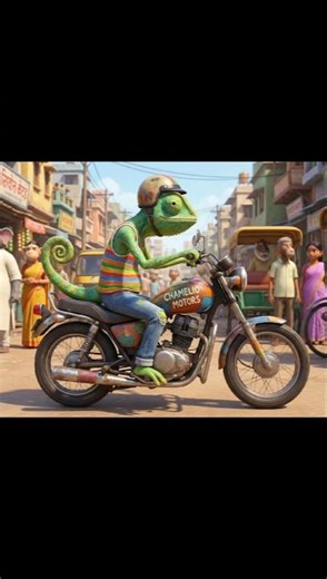 गिरगिट की जीभ|Girgit ki gibh #cartoon #ekmotahathighumechala #animegif #animation