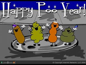 "Happy Poo Year!" - FlowGo animation