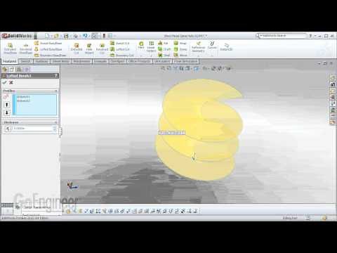 SOLIDWORKS - Sheet Metal Spiral Helix
