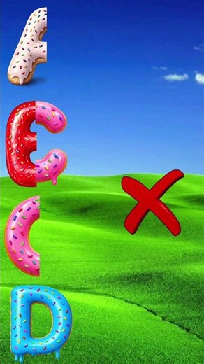 Colorful Alphabet Letters Merge! 🌈🍩 Can You Guess the Letter? 😍 #Shorts #foryou
