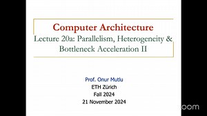Computer Architecture 2024，并行、异构及加速 多处理器 20