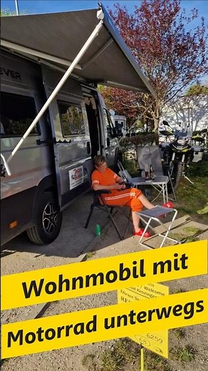 Motorcycle and campervan are traveling together again! #campervanmotorcycletravel #vosges #blackf...