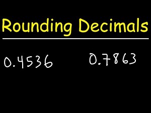 How to Round Decimals to the Nearest Thousandth