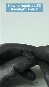 Amazing - How to repair a LED flashlight switch #short