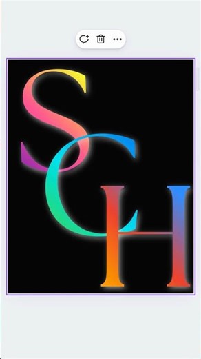 SCH Text Design in Canva | Sanjay Creative Hub Logo Text Tutorial 🔥