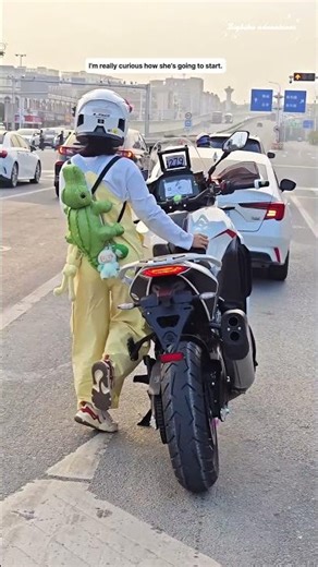 Tiny Legs, Big X-Cape 1200 and a Smooth Dismount #xcape1200 #girlrider #motorcycle #advriding