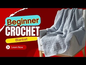 Left Hand: Crochet Beginner Blanket Pattern | The Crochet Crowd