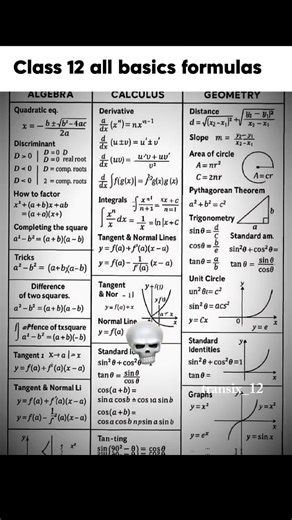 All maths formulas...ki edit... #editing #explore #edit #trend #formula #class12 #youtubeshorts