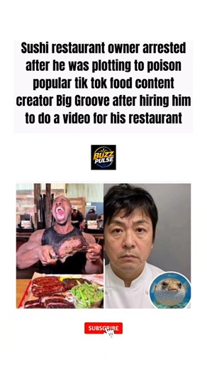 Sushi Chef ARRESTED For POISONING TikToker Big Groove After Hiring Him #shorts #viral #fyp