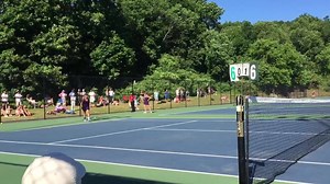 3.3K views · 13 reactions | Here’s the clinching point of today’s Division 2 girls tennis state championship, where Martha’s Vineyard beat Winchester 4-1. Four straight state titles for the Vineyarders! | Cape Cod Times | Facebook