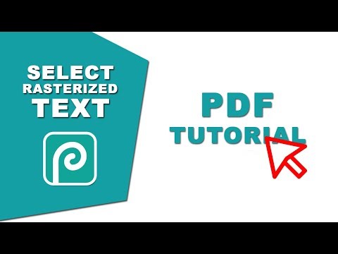 How to select rasterized text in Photopea