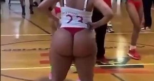 Best sport at the moment - Girls playing basketball in underwear