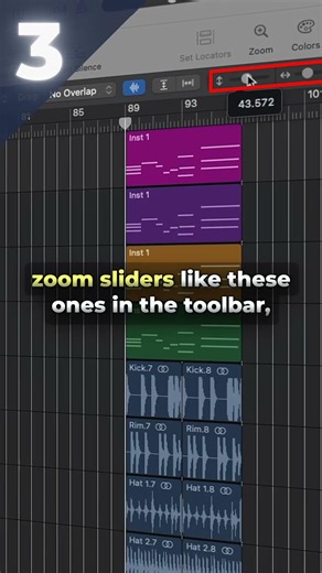 Zooming tricks #logicpro #logicprox #logicprotips #musicproduction #mixing