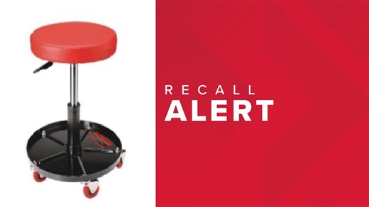 Roller stool recalled after 10 injuries