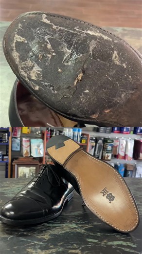 Satisfying shoe repair process: traditional cobbling restoration