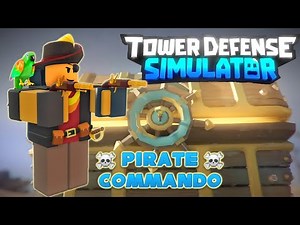 Pirate Commando skin showcase tds, Commando pirate tds, roblox