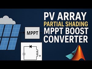 PV Array under Partial Shading Condition with MPPT & Boost Converter in MATLAB/Simulink