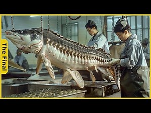 Sturgeon Caviar Farm - How Caviar is Made at The Factory | Farming Documentary