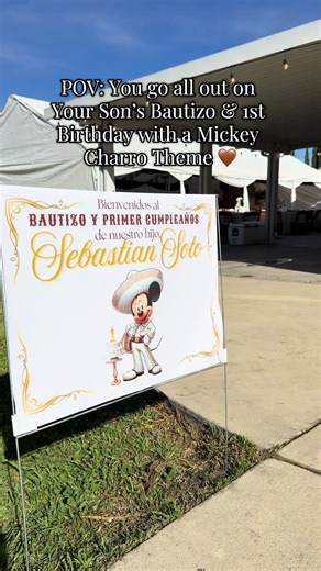 Bautizo & 1st Birthday Mickey Charro Theme 🤎 #charrobautizo #charrobautizo #charrotheme #foryoupage #mickiemouse
