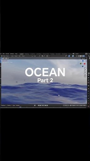Realistic Ocean in Blender Part 2 Easy Setup!