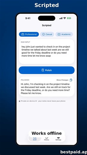 This productivity app just works: Scripted 📲 #shorts