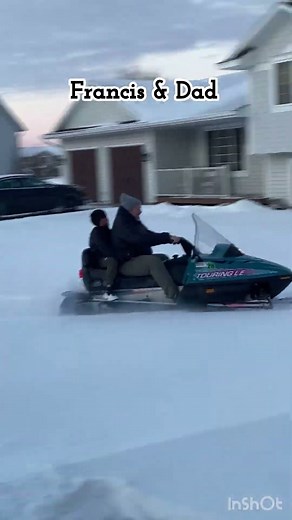 This antique Ski-Doo is still going strong! My boys first winter snowmobiling! From Asia to Midwest.