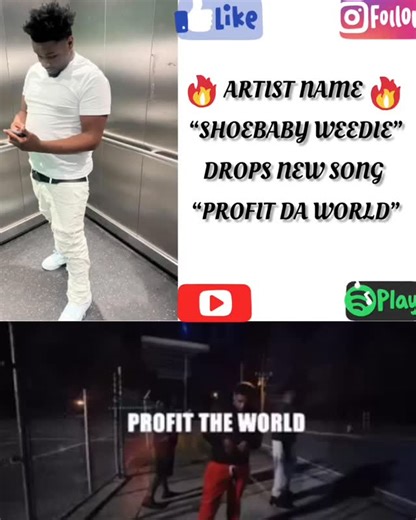 Detroit Rap Daily ll𝒟𝑒𝑒𝓅 𝒸𝒽𝒶𝓃𝒹 | Upcoming Artist "Shoebaby Weedie " Deops new song 🌠 Profit Da World Follow Artist 👉 @sbweediebackup Just uploading post viral promotion... | Instagram