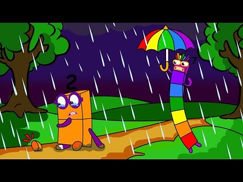 Numberblocks 2 hurt and alone - Numberblocks fanmade coloring story || Studio Cakningkak